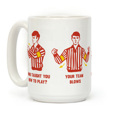 Funny Referee Hand Signals Coffee Mug