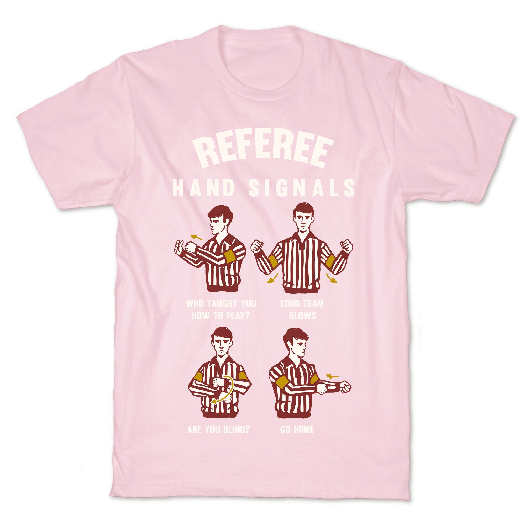 Funny Referee Hand Signals T-Shirt