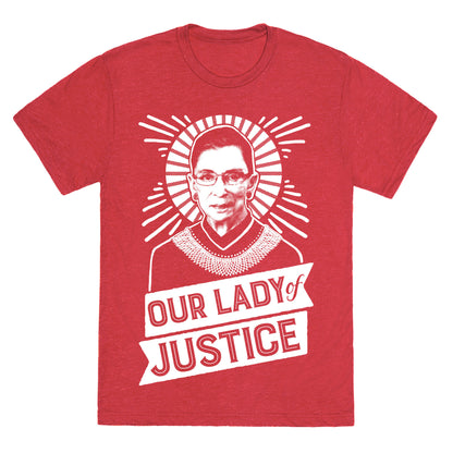 RBG: Our Lady Of Justice Unisex Triblend Tee