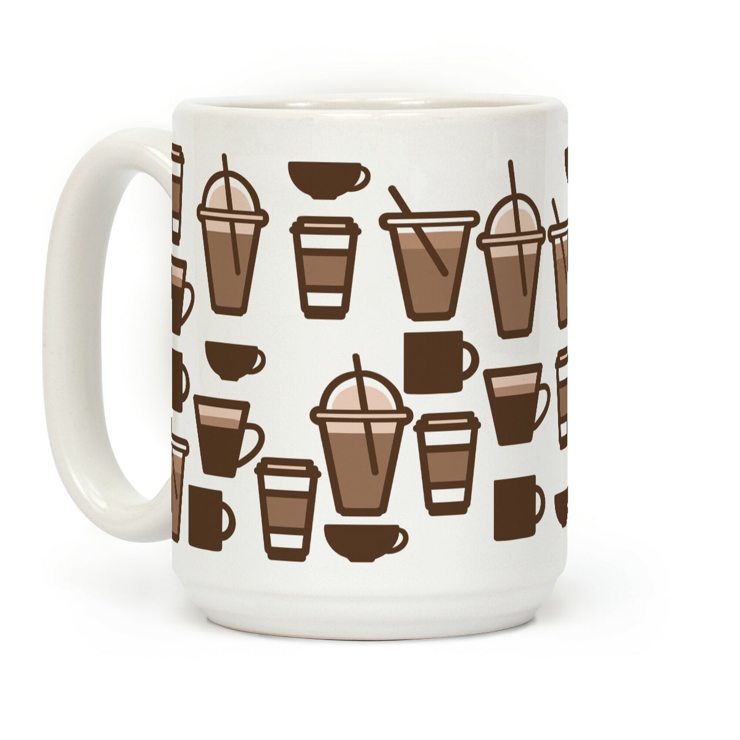 Cute Coffee Pattern Coffee Mug