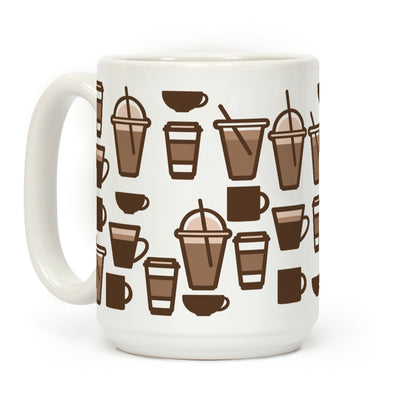 Cute Coffee Pattern Coffee Mug