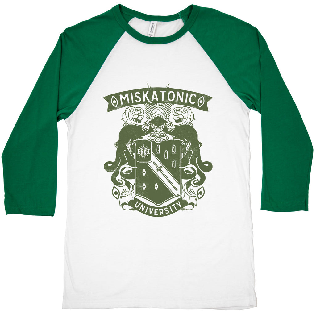 Miskatonic University Baseball Tee