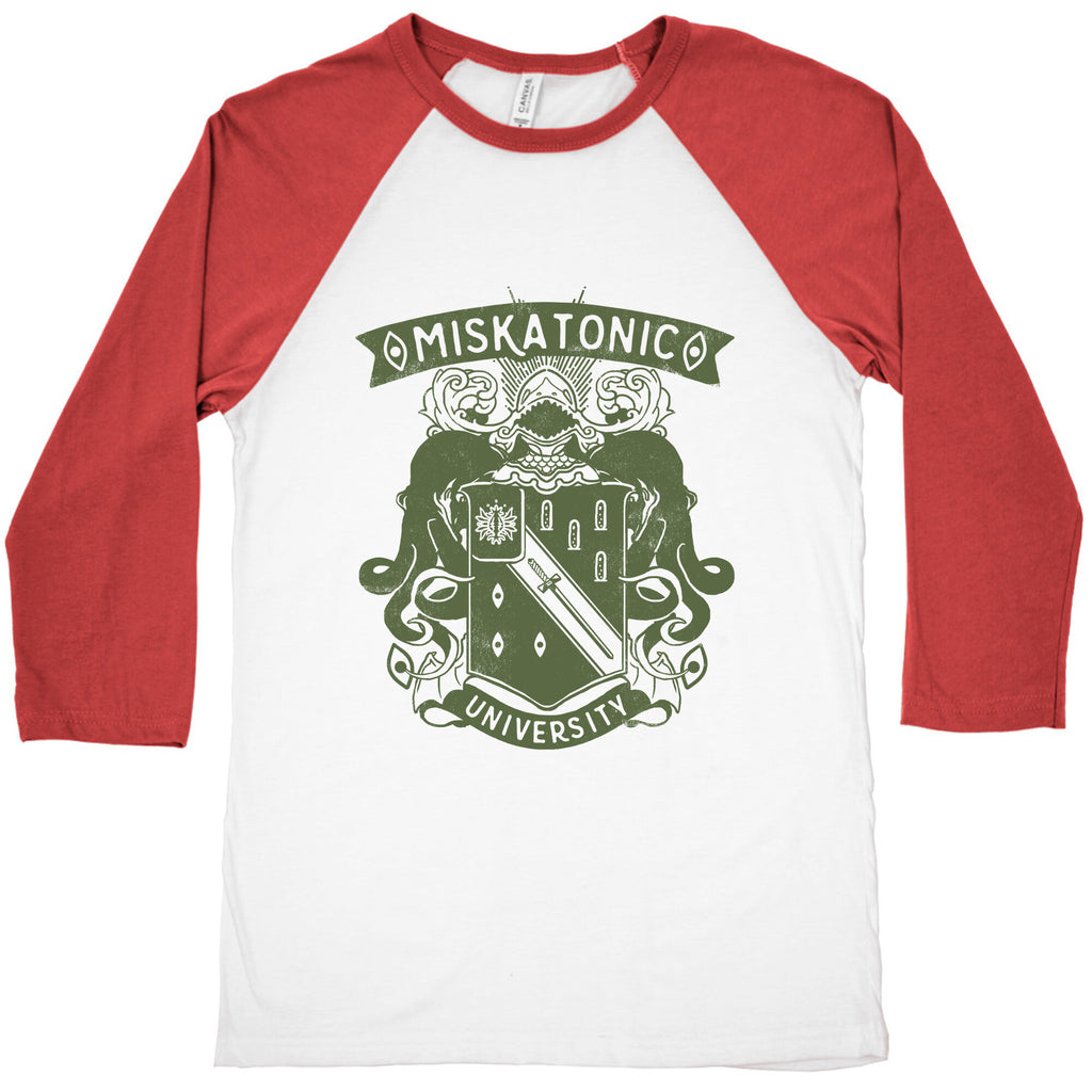 Miskatonic University Baseball Tee