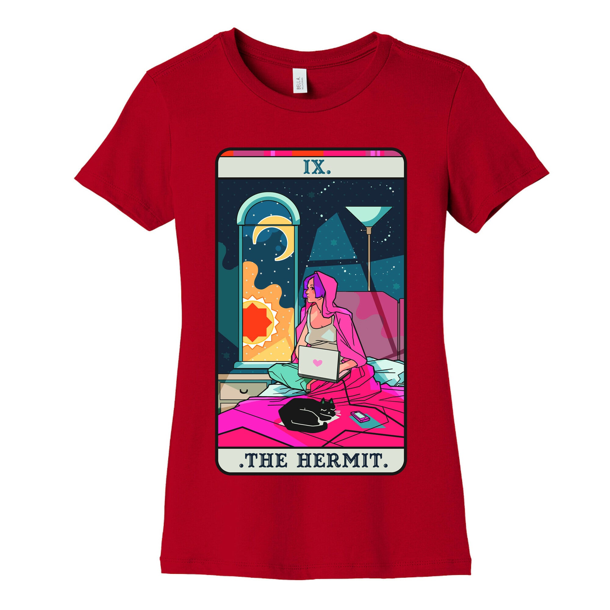 Hermit Tarot Card Women's Cotton Tee