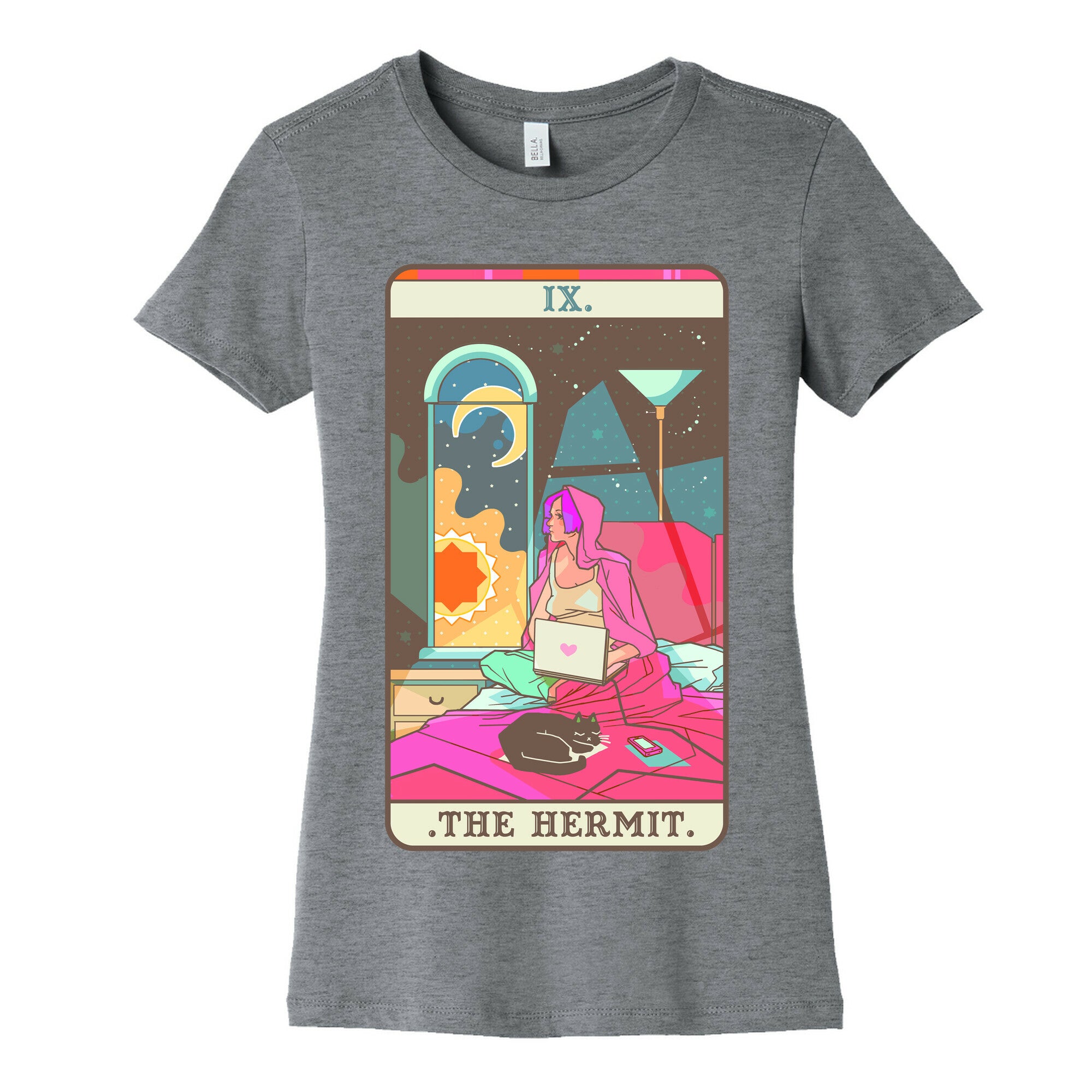 Hermit Tarot Card Women's Cotton Tee
