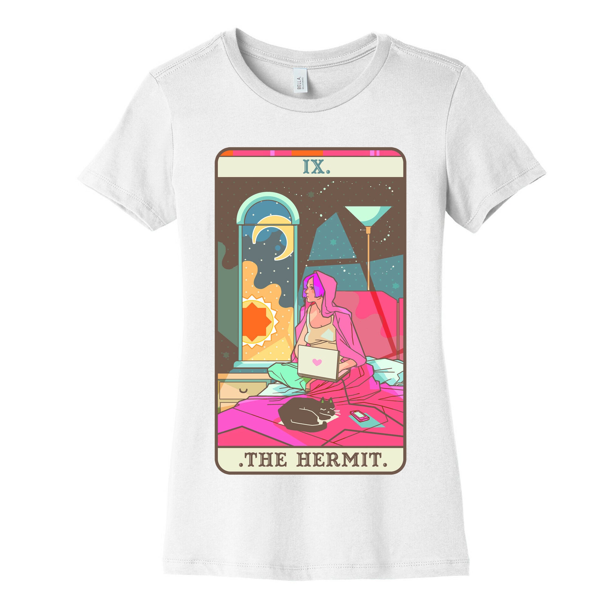 Hermit Tarot Card Women's Cotton Tee