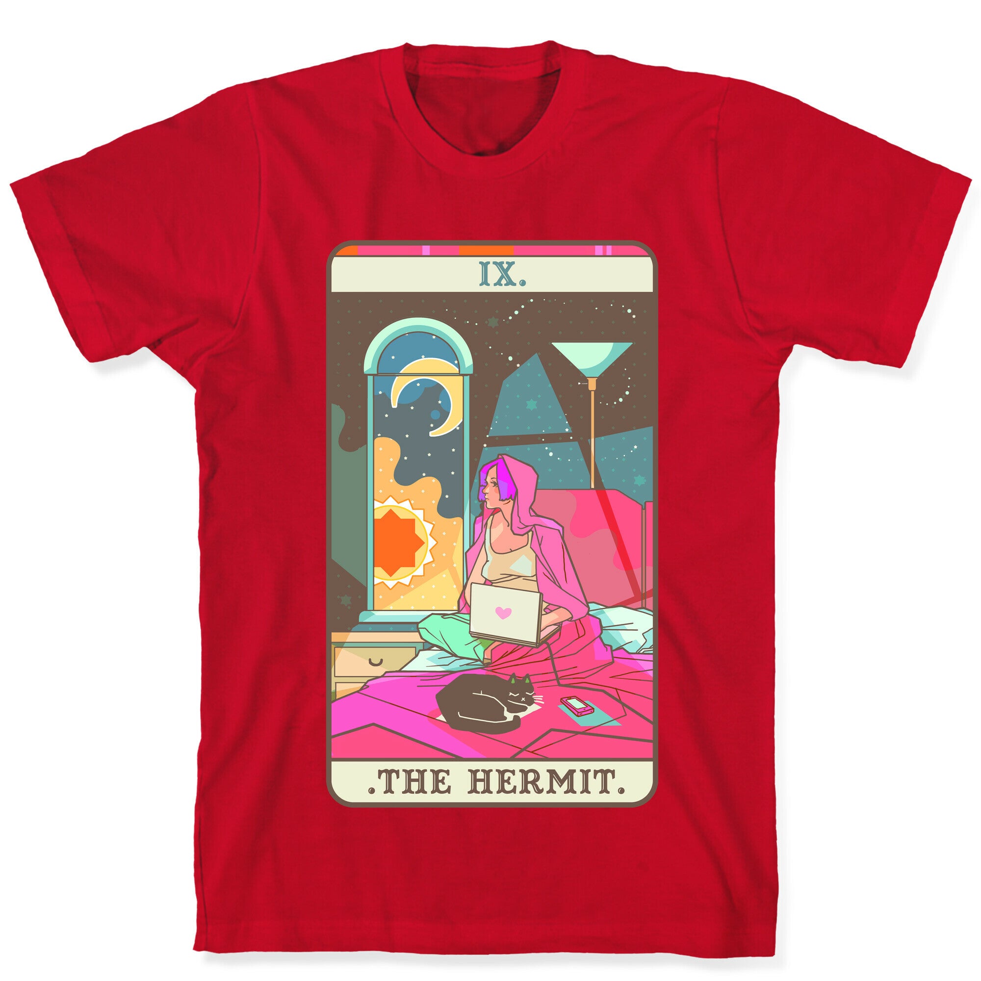 Hermit Tarot Card T-Shirt