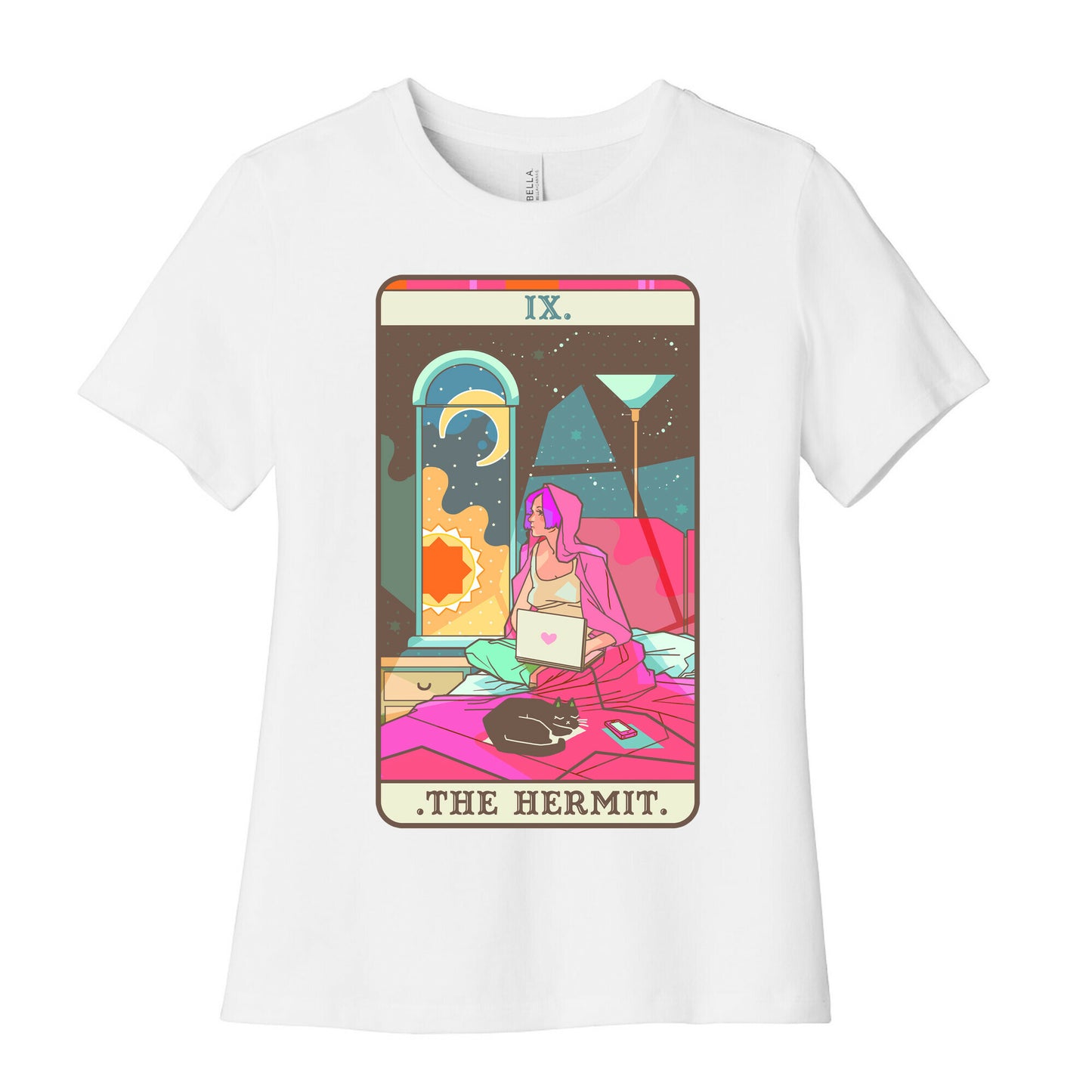 Hermit Tarot Card Women's Cotton Tee