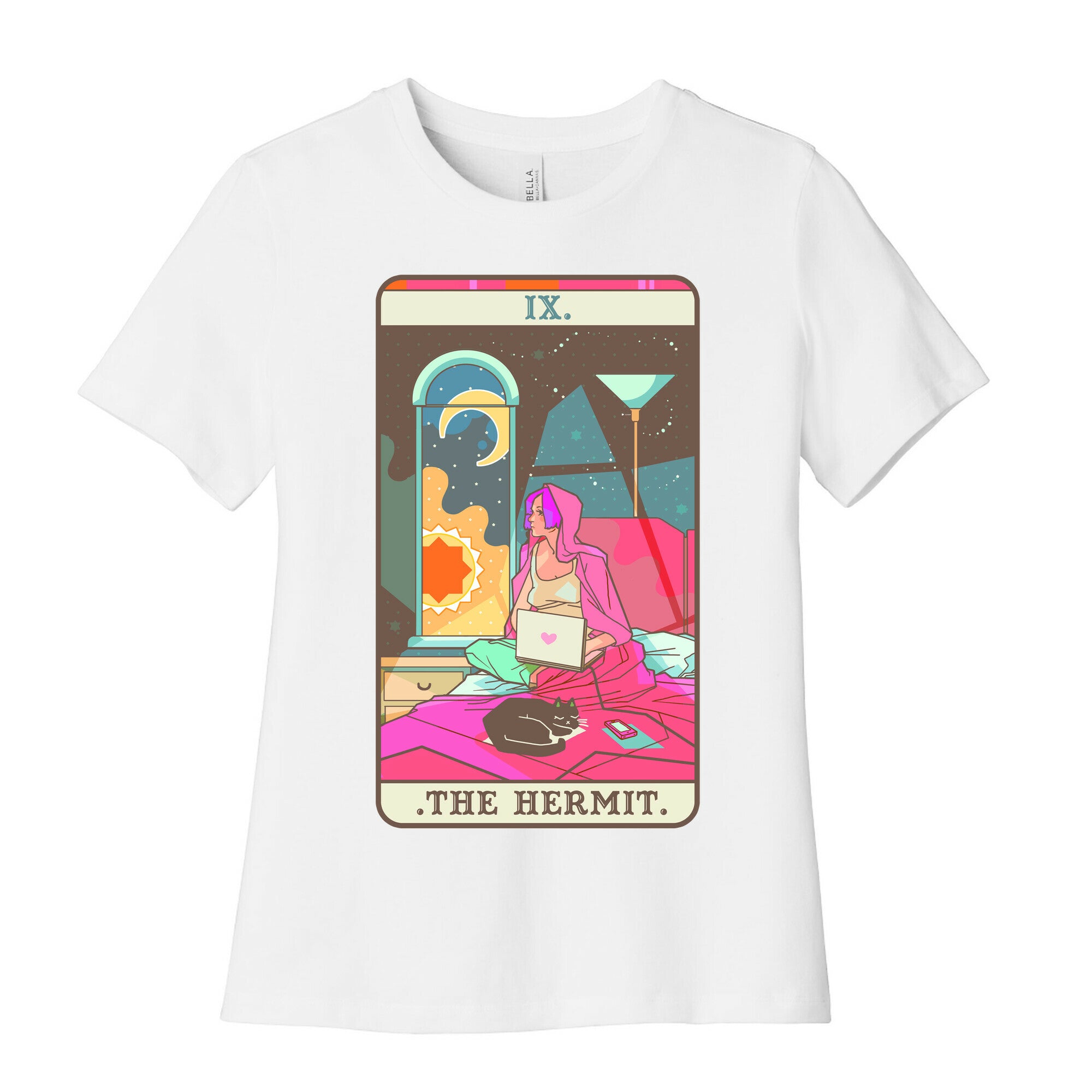 Hermit Tarot Card Women's Cotton Tee