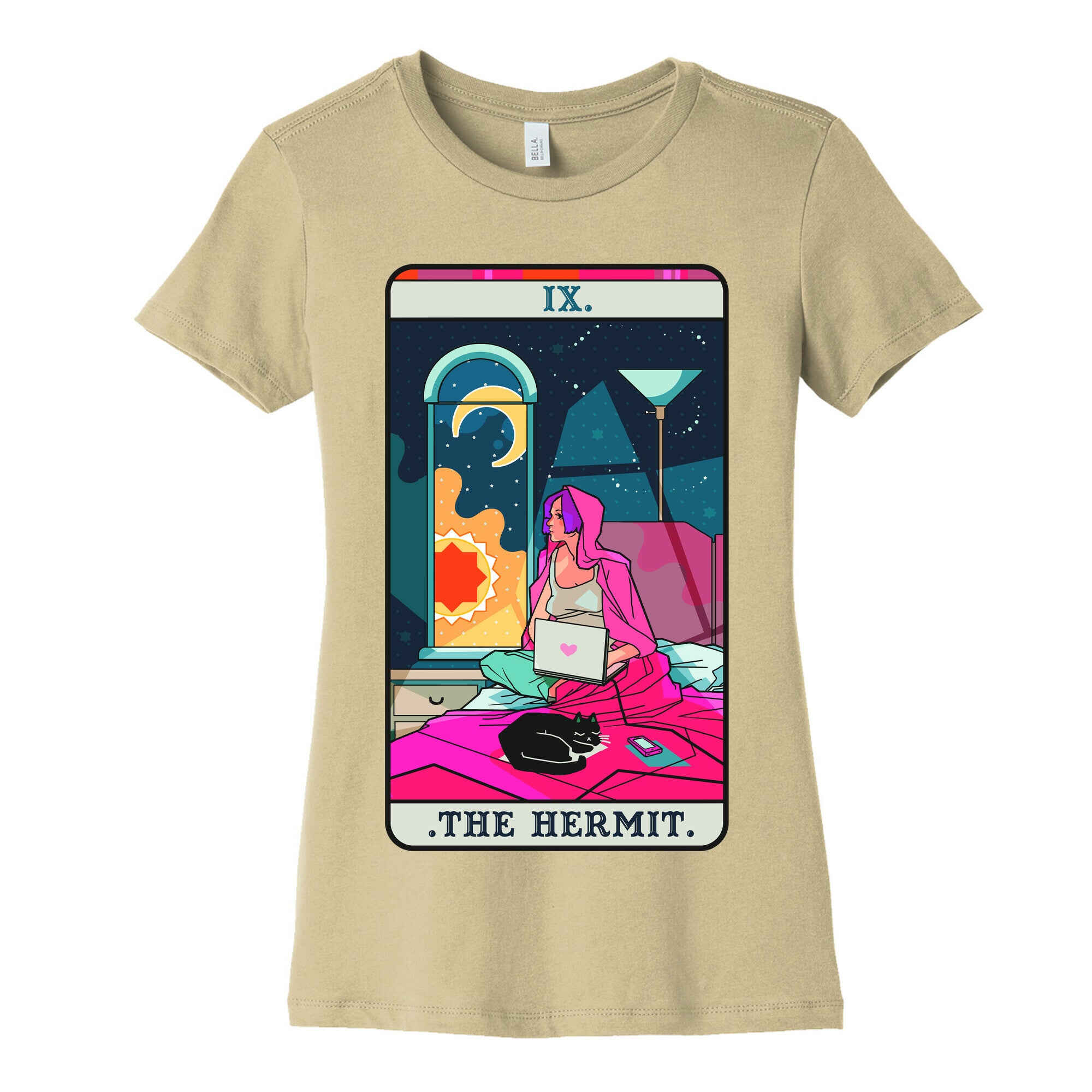 Hermit Tarot Card Women's Cotton Tee