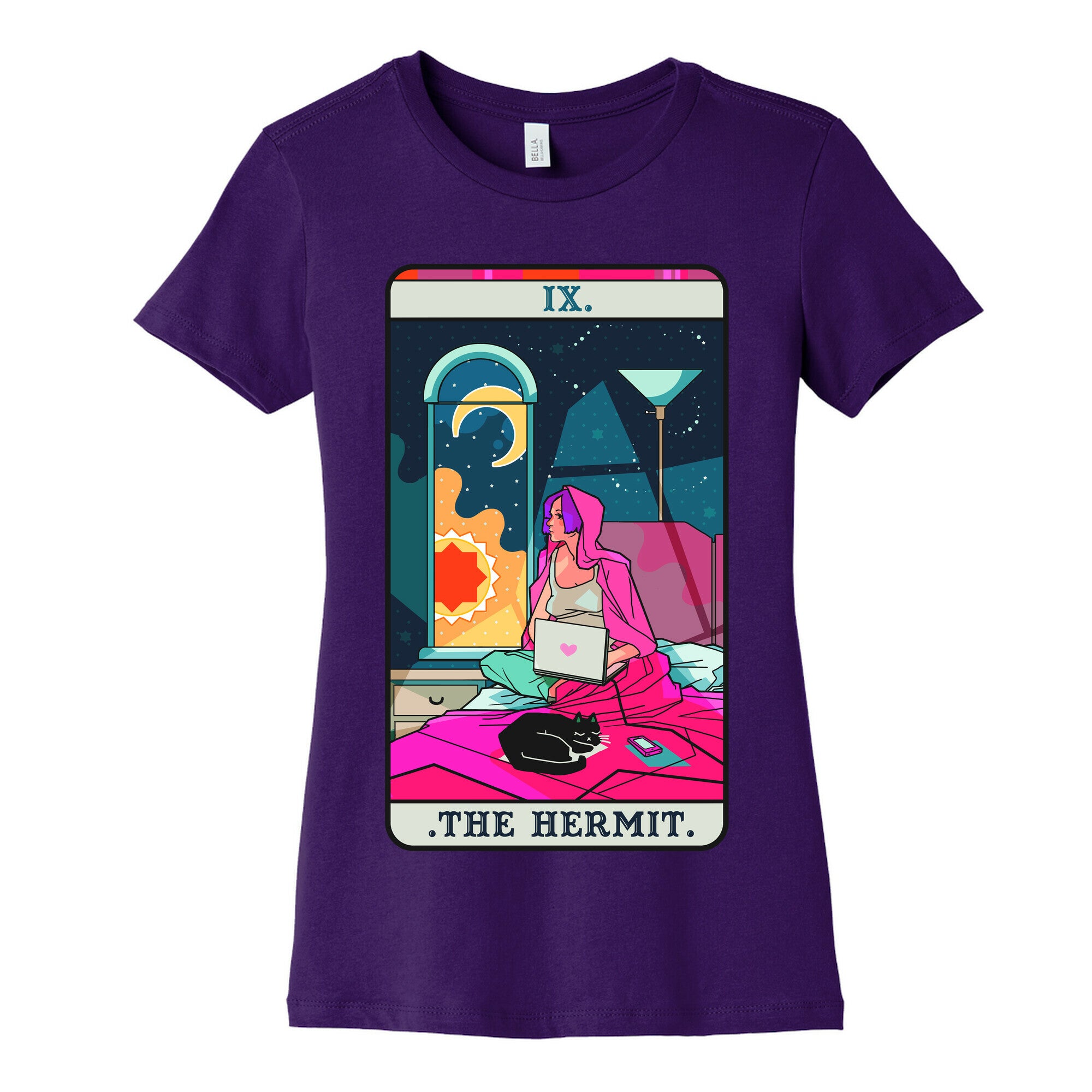 Hermit Tarot Card Women's Cotton Tee