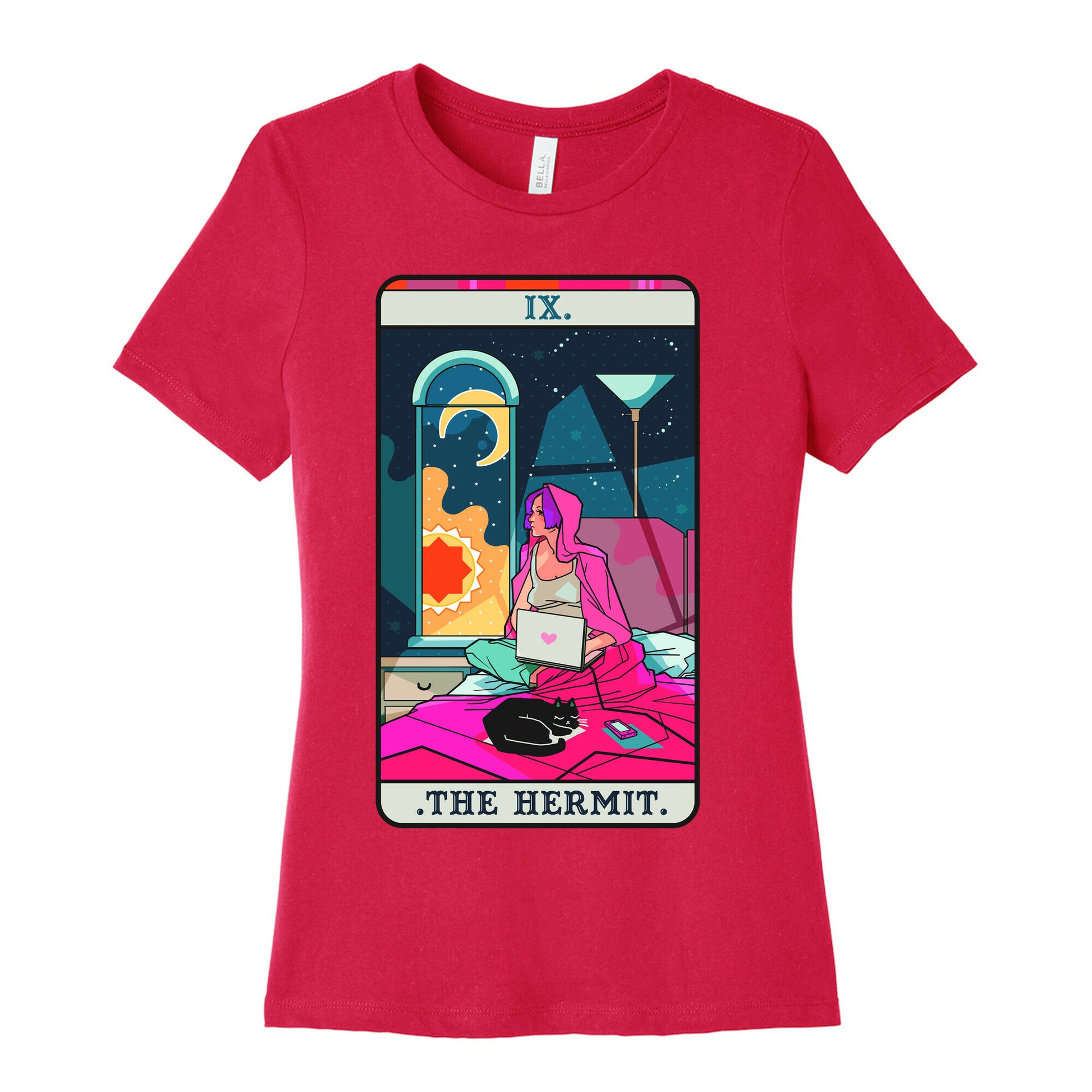 Hermit Tarot Card Women's Cotton Tee