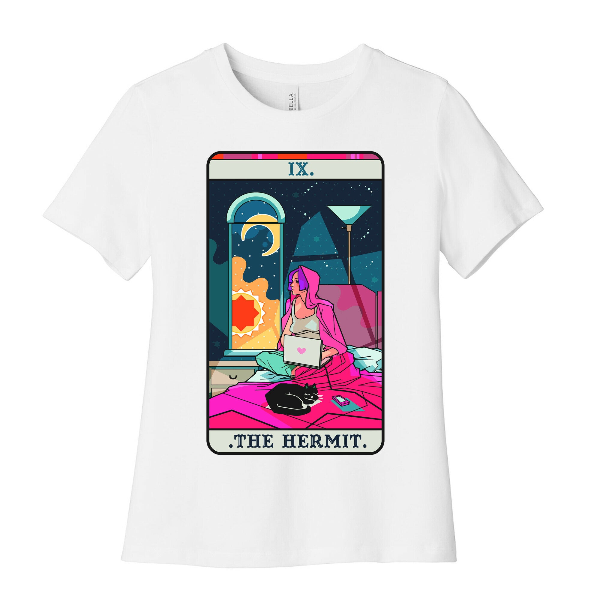 Hermit Tarot Card Women's Cotton Tee