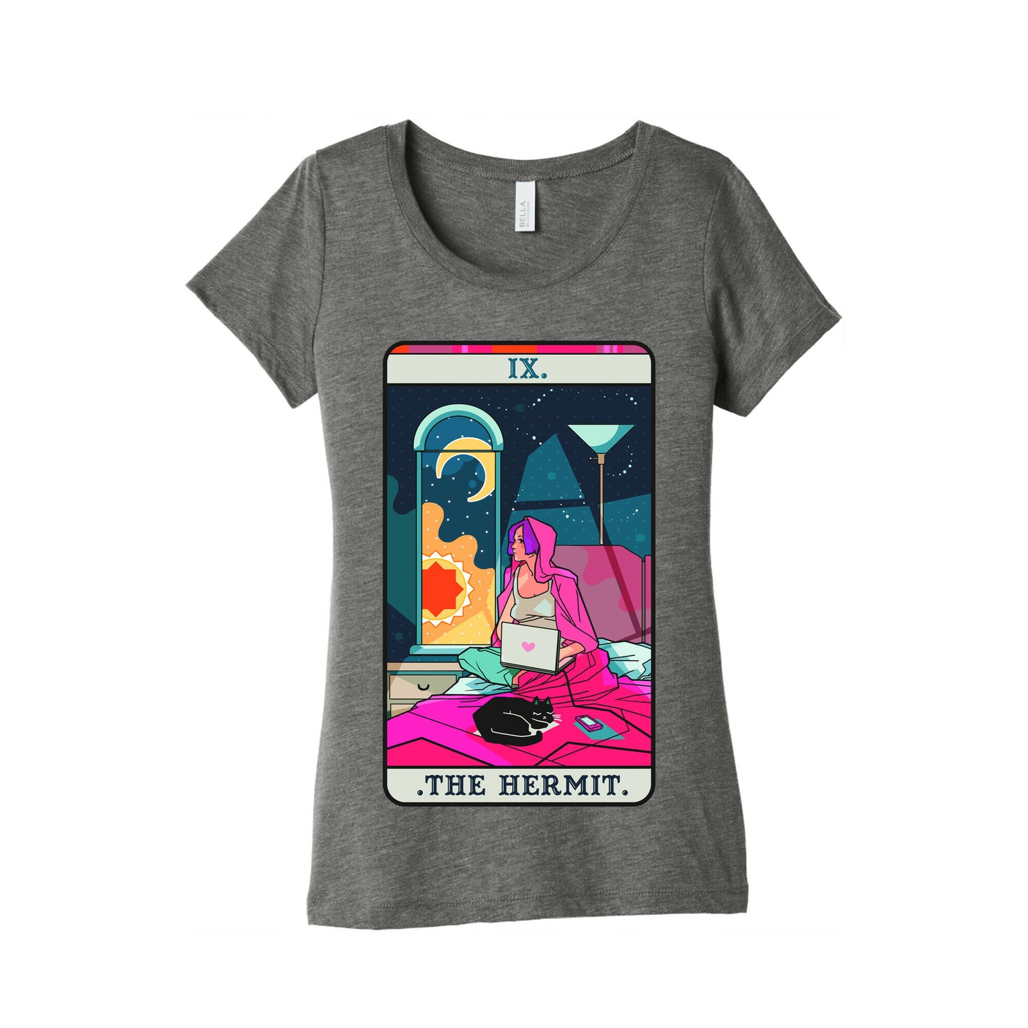 Hermit Tarot Card Women's Triblend Tee