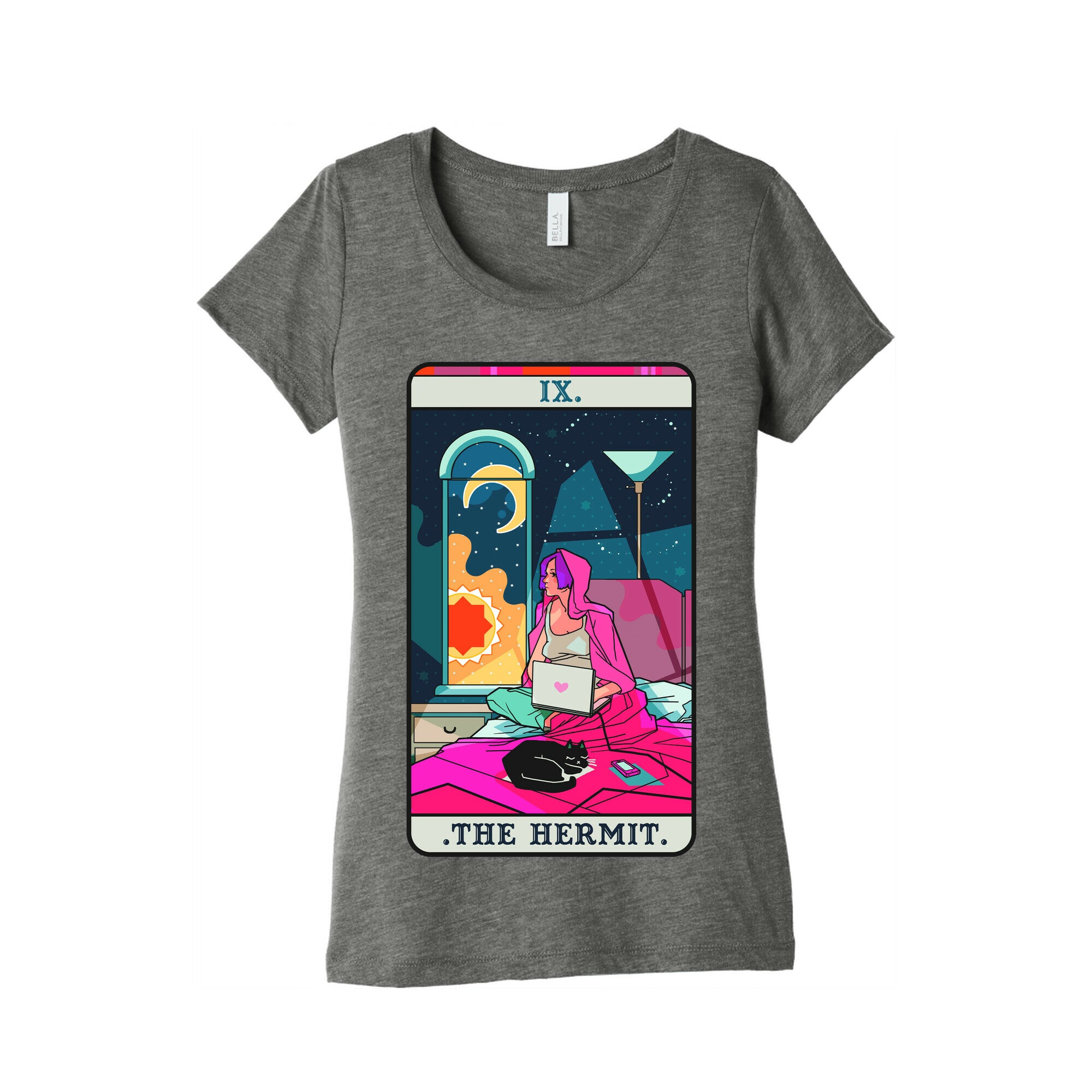 Hermit Tarot Card Women's Triblend Tee