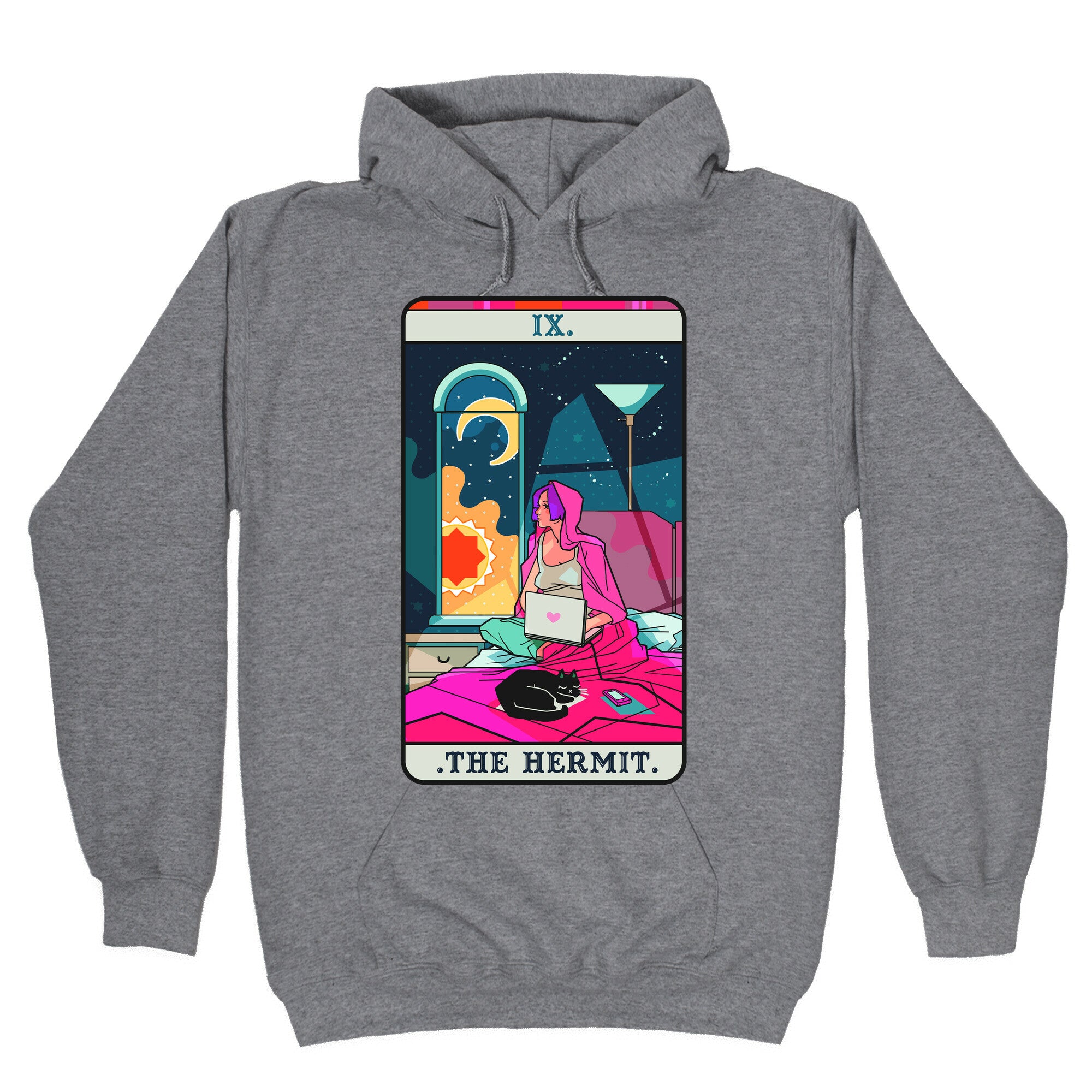 Hermit Tarot Card Hoodie