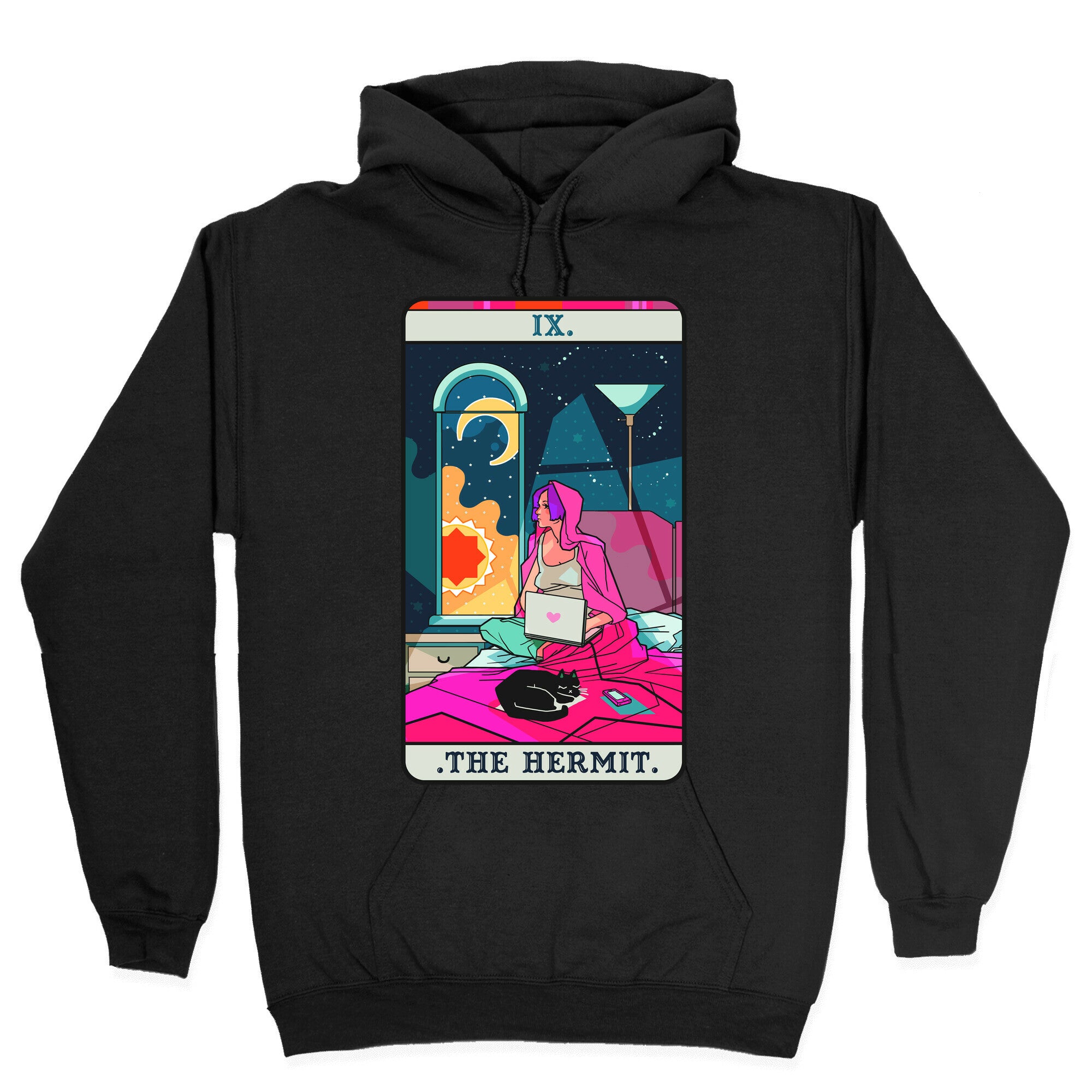 Hermit Tarot Card Hoodie