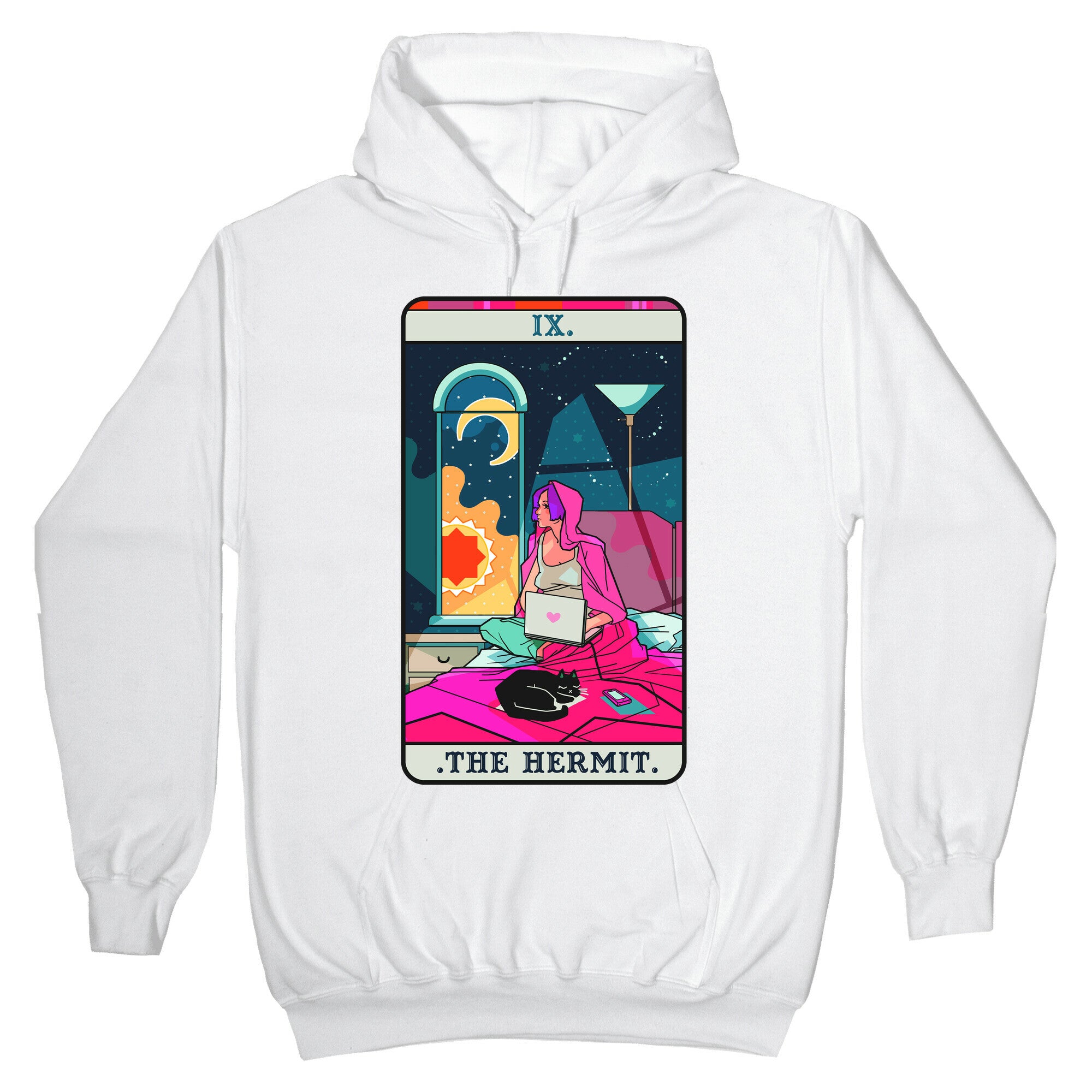 Hermit Tarot Card Hoodie