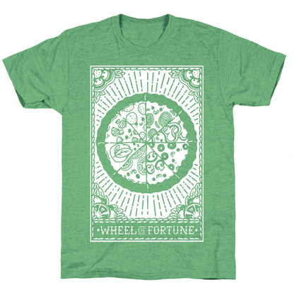 Pizza Wheel of Fortune Tarot Card Unisex Triblend Tee