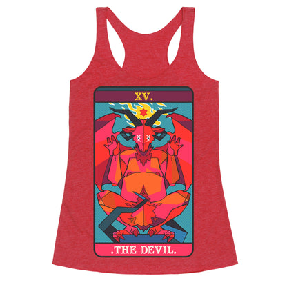 Devil Tarot Card Racerback Tank