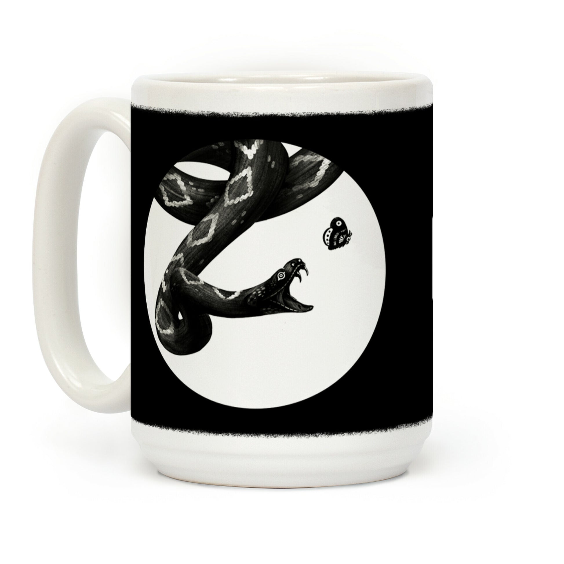 Deadly Diamonds Rattler and Moth Coffee Mug