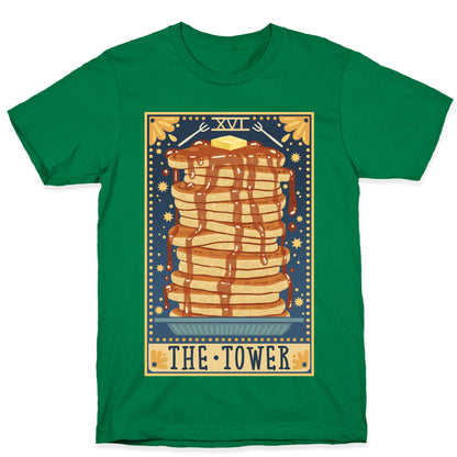 Tarot Card: The Tower (Of Pancakes) T-Shirt