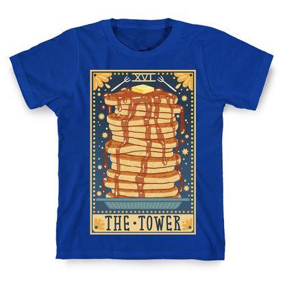 Tarot Card: The Tower (Of Pancakes) T-Shirt