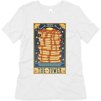 Tarot Card: The Tower (Of Pancakes) Women's Triblend Tee