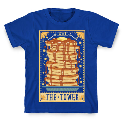 Tarot Card: The Tower (Of Pancakes) T-Shirt