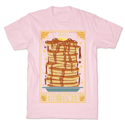 Tarot Card: The Tower (Of Pancakes) T-Shirt