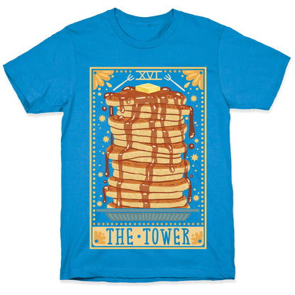 Tarot Card: The Tower (Of Pancakes) T-Shirt