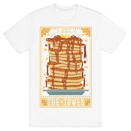 Tarot Card: The Tower (Of Pancakes) T-Shirt