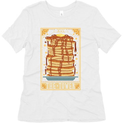 Tarot Card: The Tower (Of Pancakes) Women's Triblend Tee