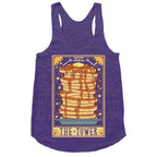 Tarot Card: The Tower (Of Pancakes) Racerback Tank