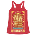 Tarot Card: The Tower (Of Pancakes) Racerback Tank