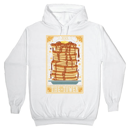 Tarot Card: The Tower (Of Pancakes) Hoodie