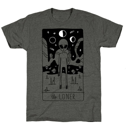The Loner Tarot Card Unisex Triblend Tee