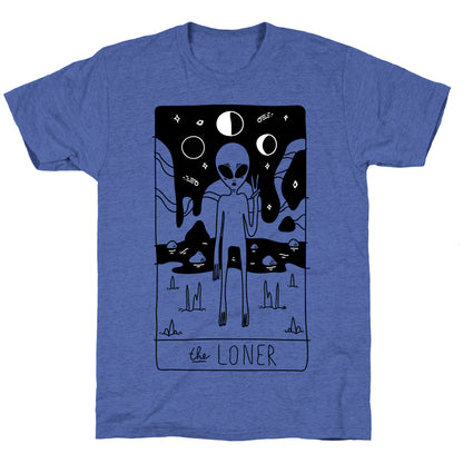 The Loner Tarot Card Unisex Triblend Tee
