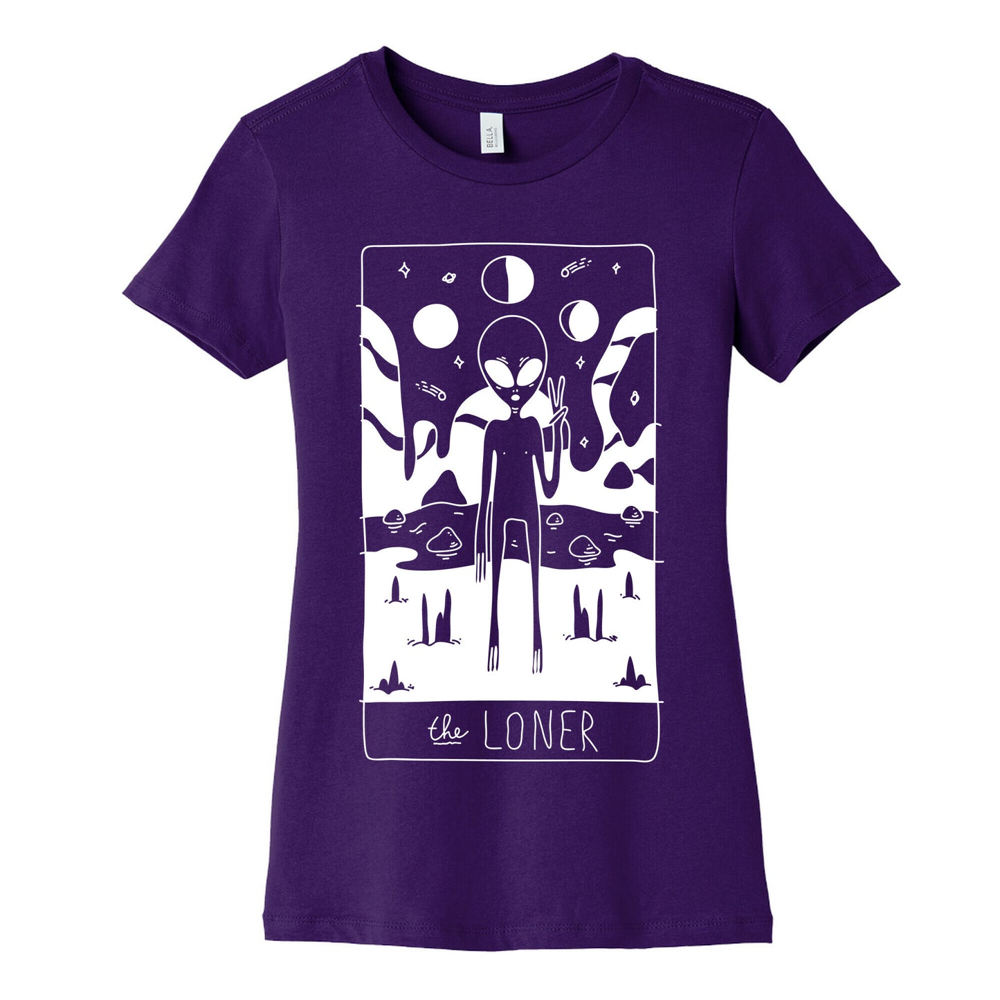 The Loner Tarot Card Women's Cotton Tee