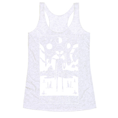 The Loner Tarot Card Racerback Tank