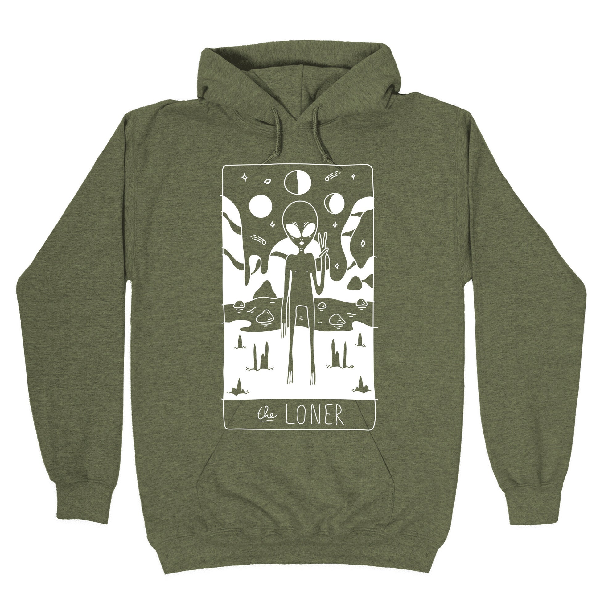 The Loner Tarot Card Hoodie