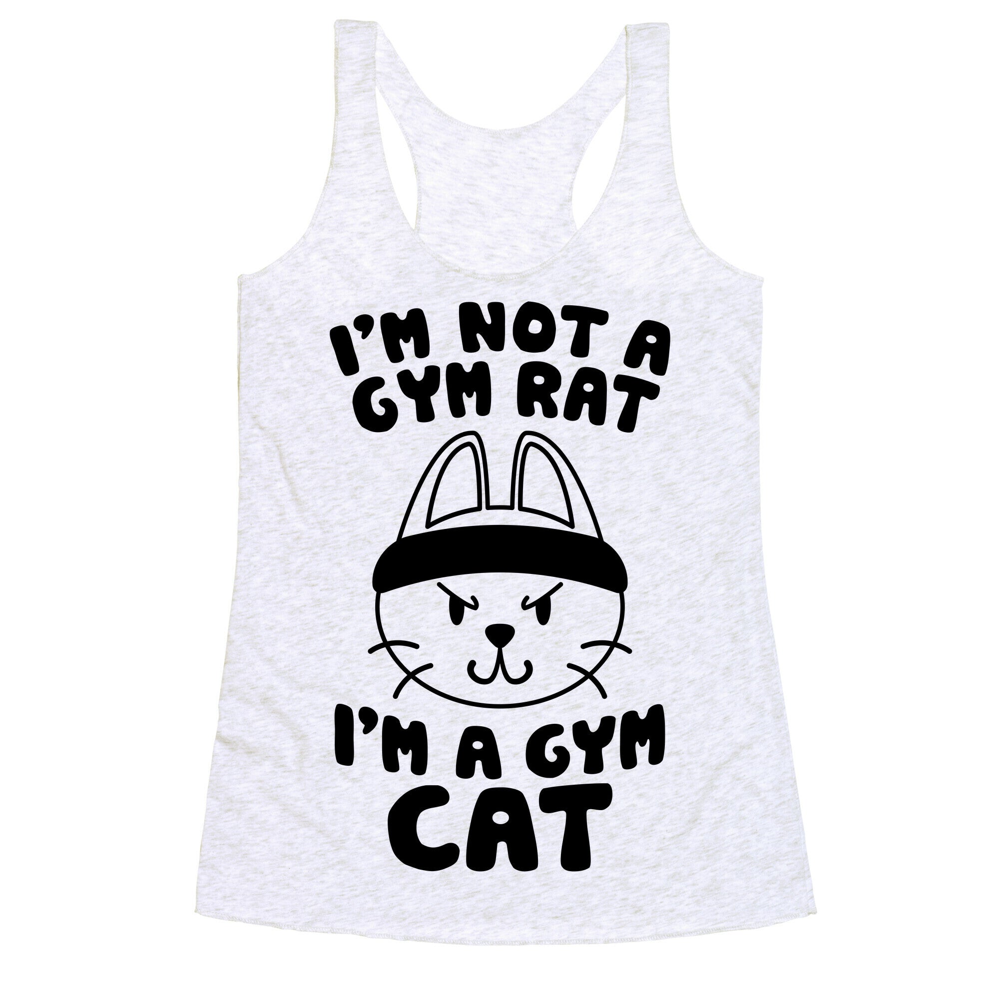 I'm A Gym Cat Racerback Tank