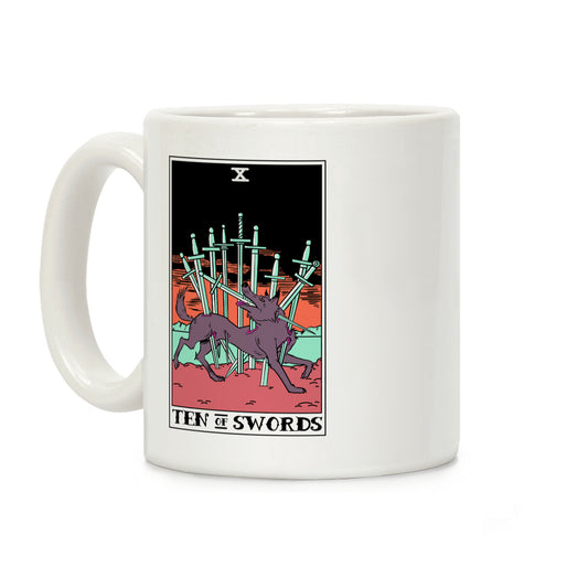 The Ten Of Swords Coffee Mug