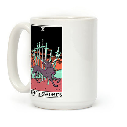 The Ten Of Swords Coffee Mug