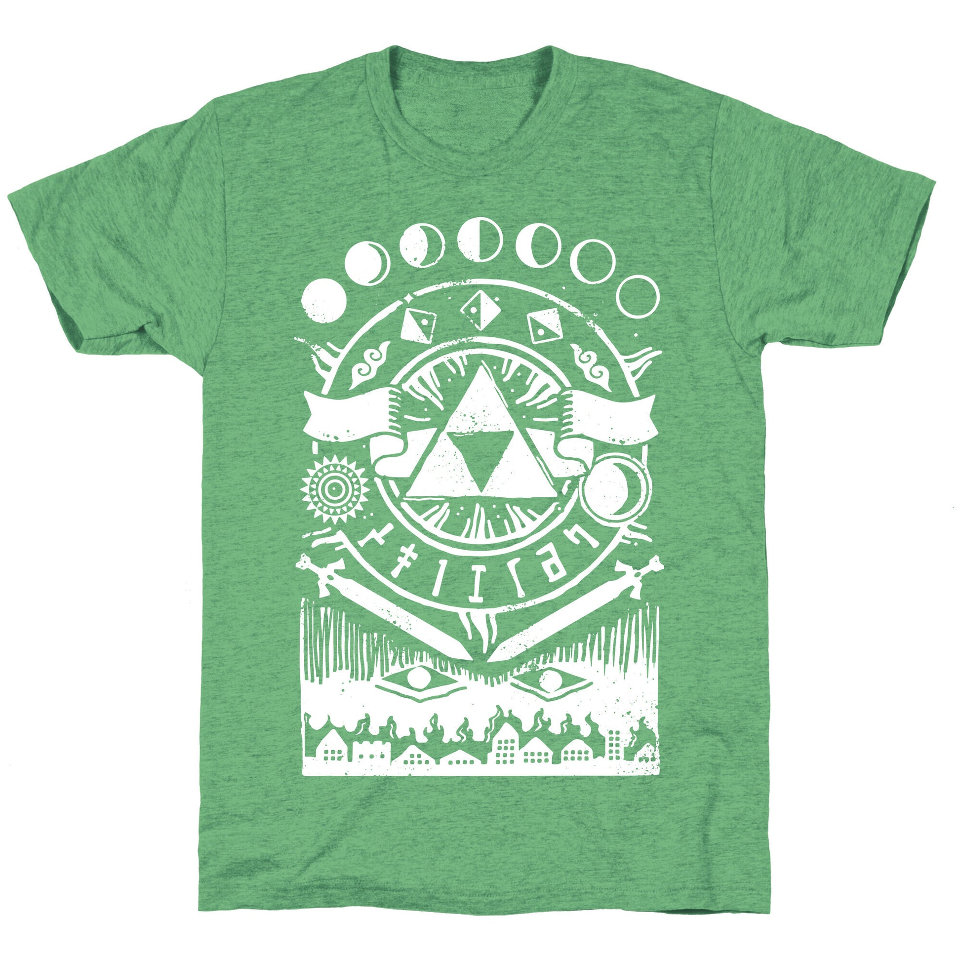 Hyrule Occult Symbols Unisex Triblend Tee