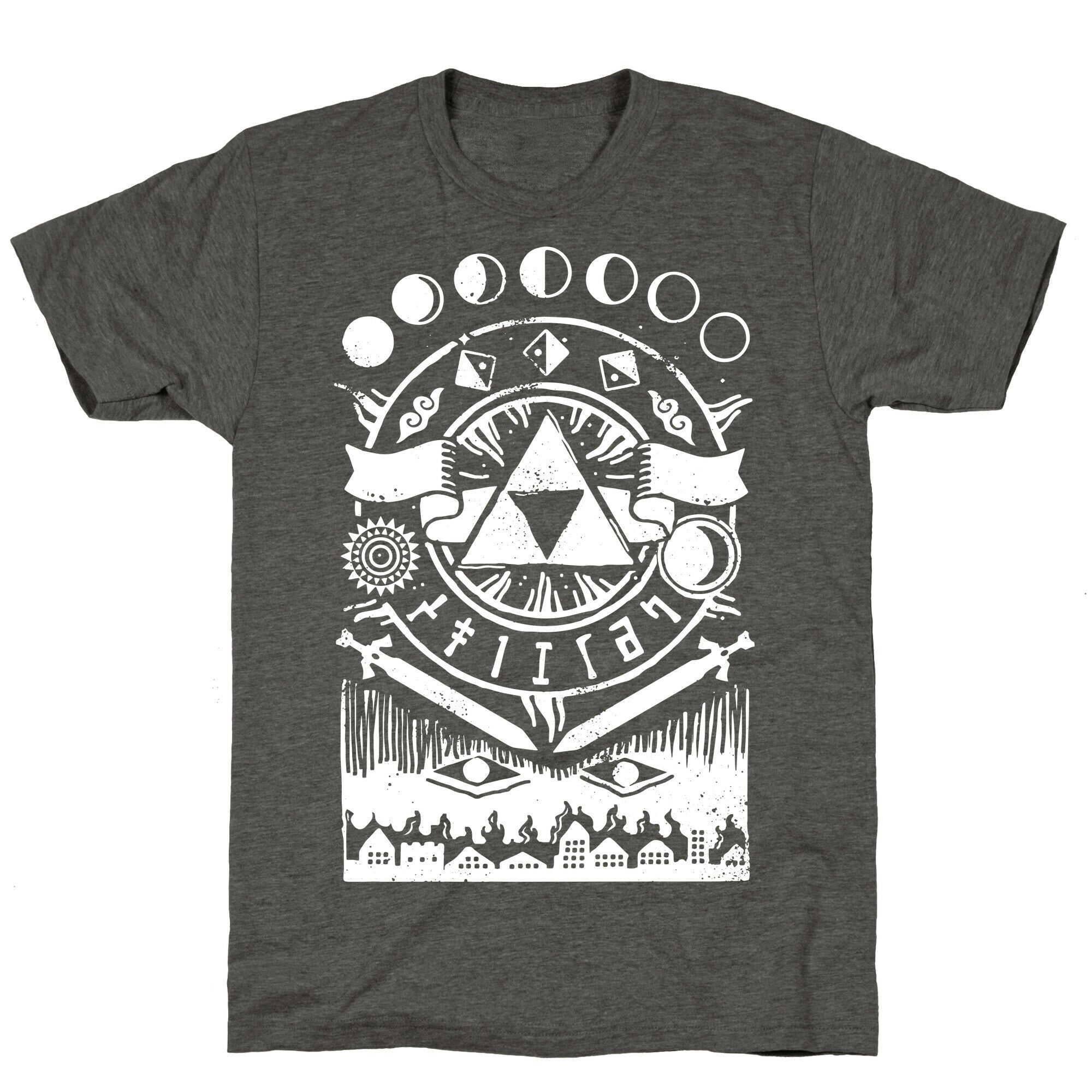 Hyrule Occult Symbols Unisex Triblend Tee