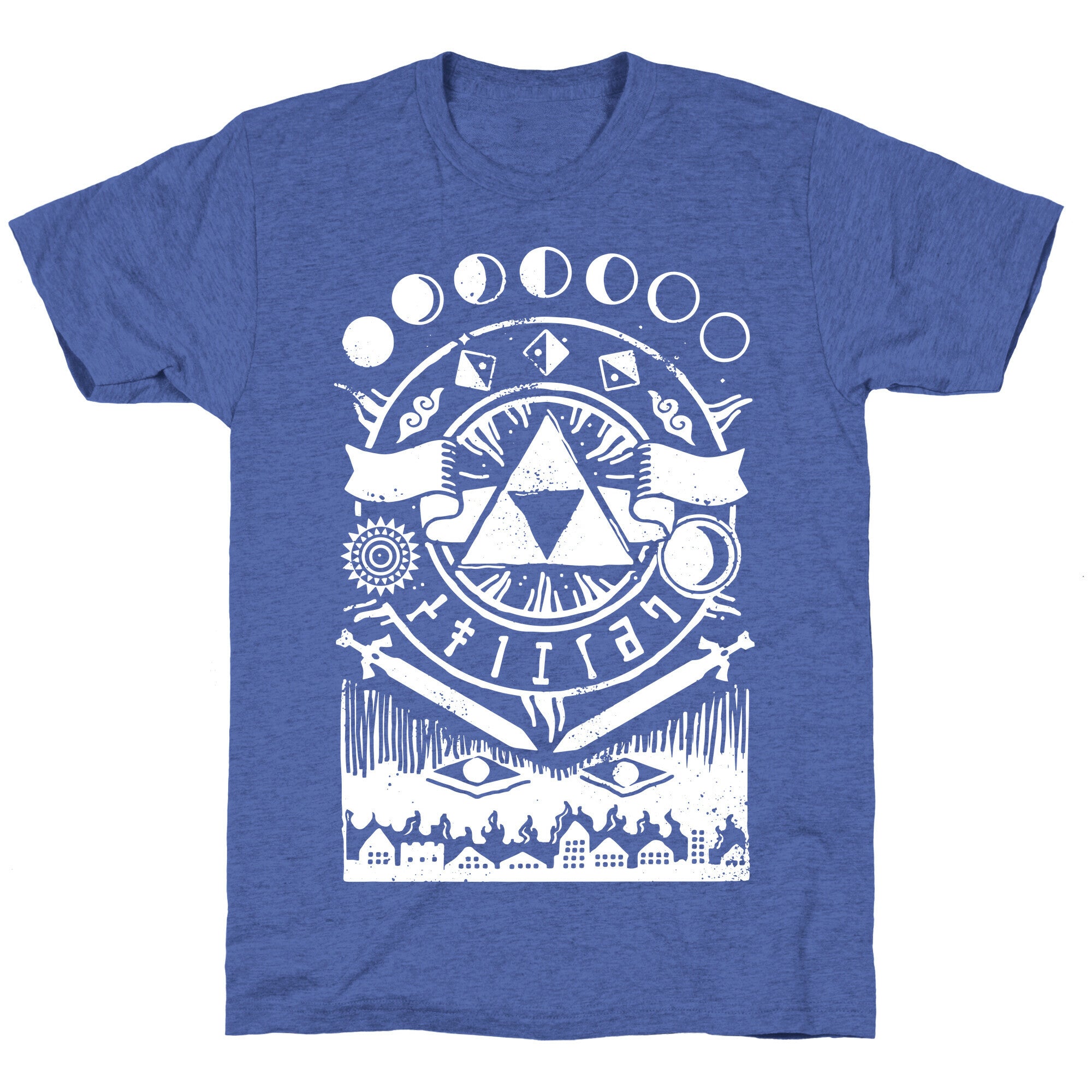 Hyrule Occult Symbols Unisex Triblend Tee