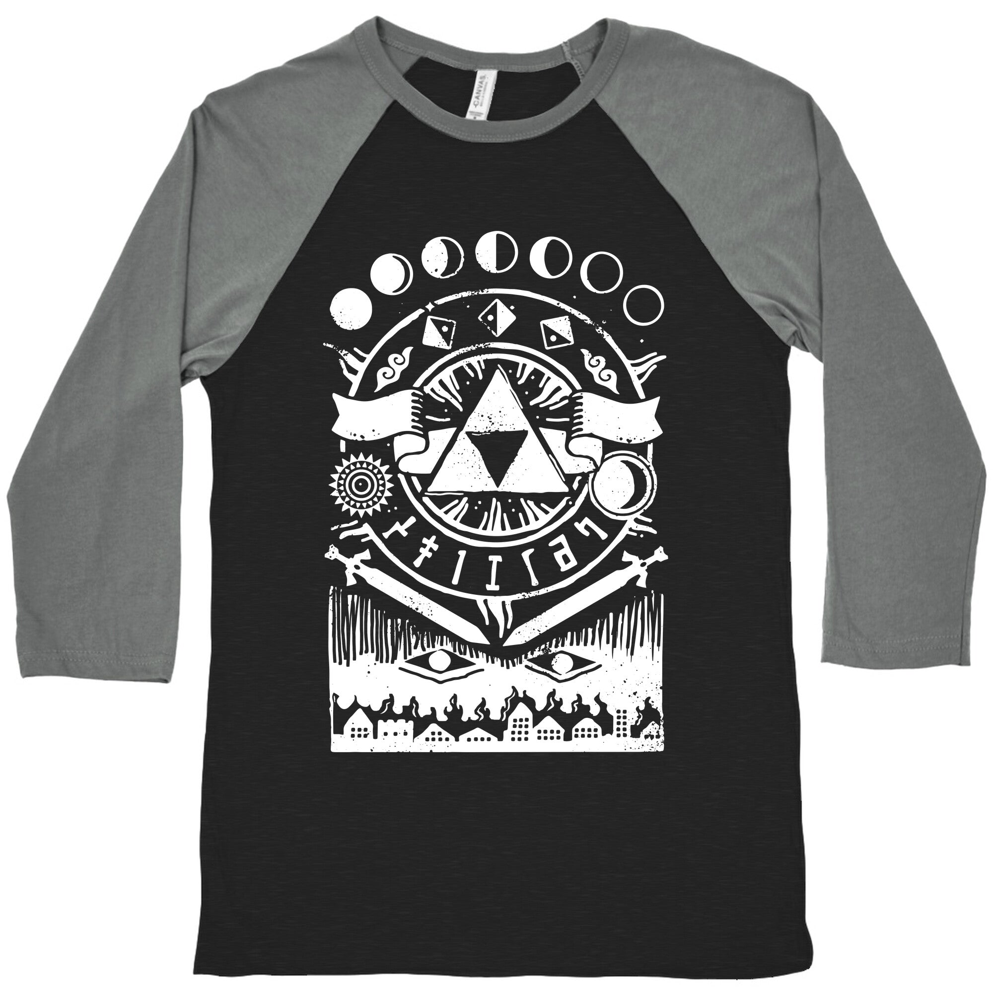 Hyrule Occult Symbols Baseball Tee