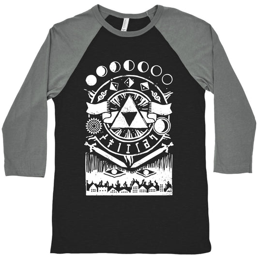 Hyrule Occult Symbols Baseball Tee
