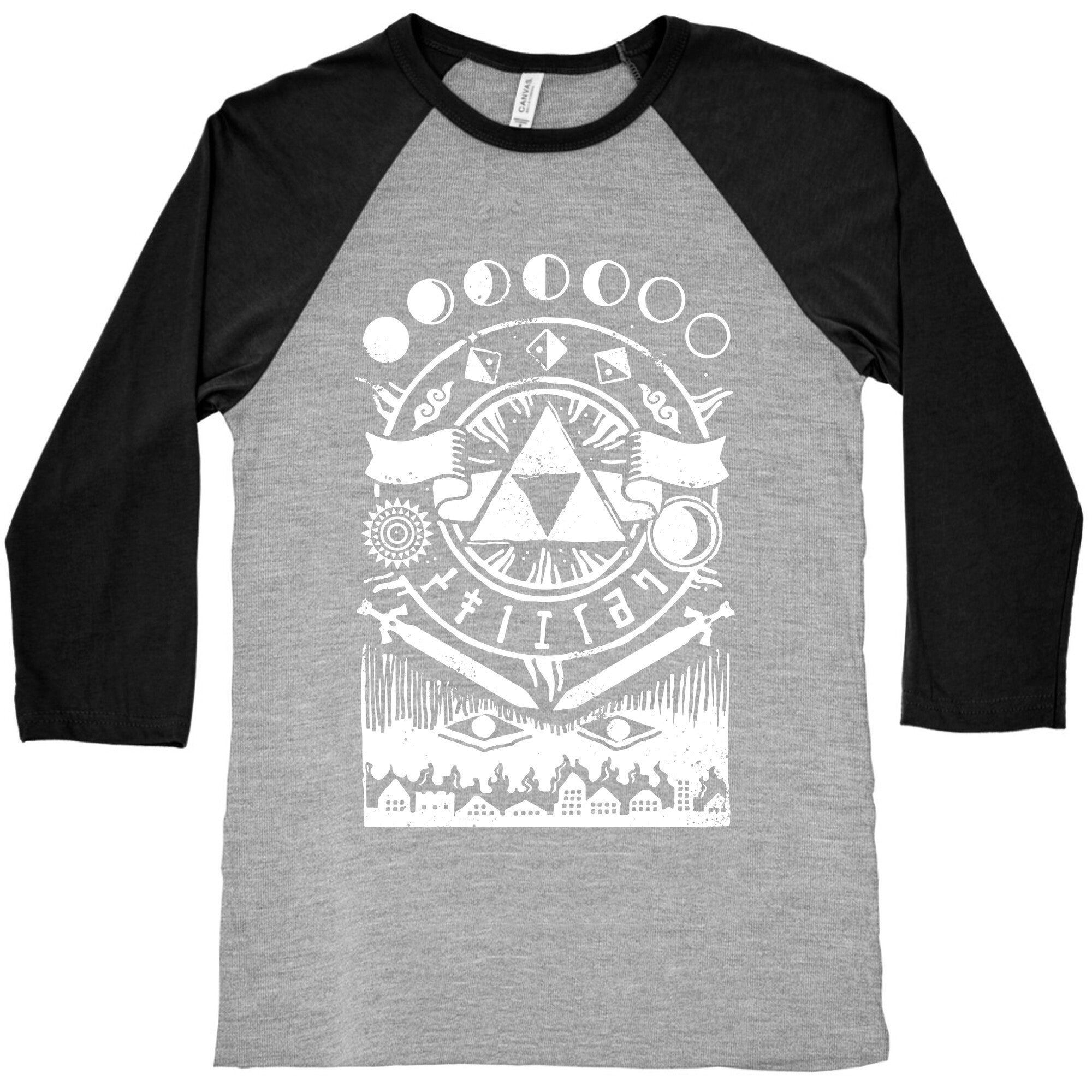 Hyrule Occult Symbols Baseball Tee
